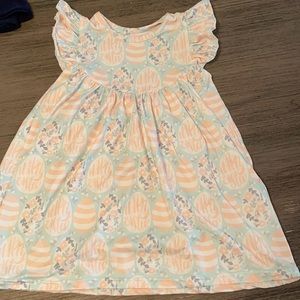 Pearls and piggy tails Easter egg dress